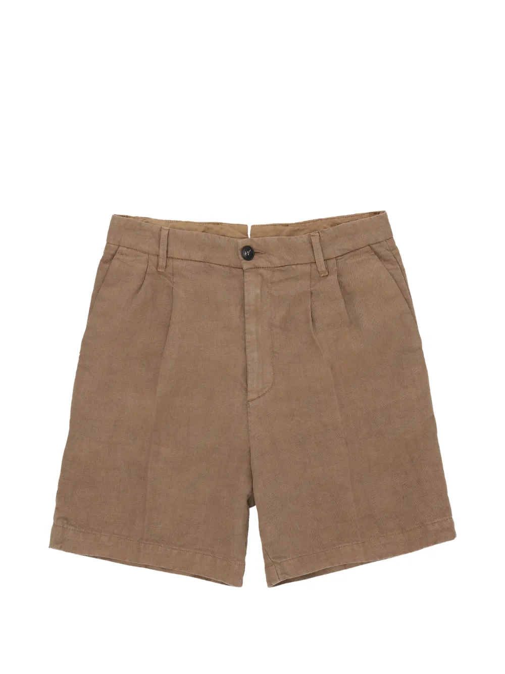 Fortela side-pocket button-fastening shorts - Marrone