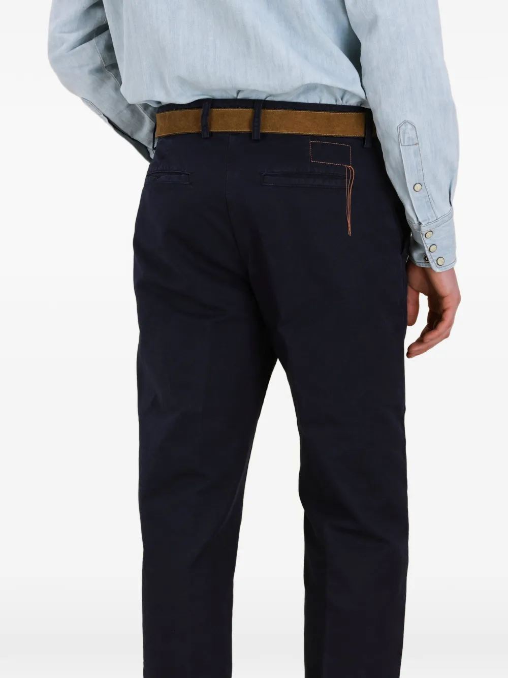 Side-Pockets Chino Trousers