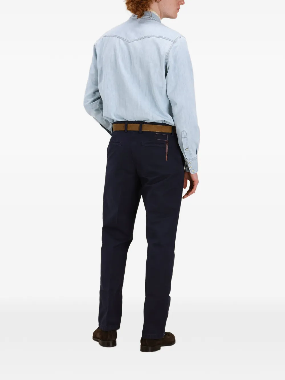 Side-Pockets Chino Trousers