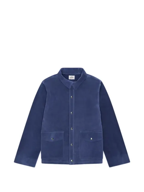 Fortela patch pocket leather jacket