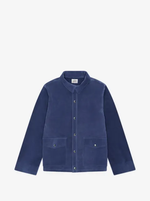 Fortela patch pocket leather jacket