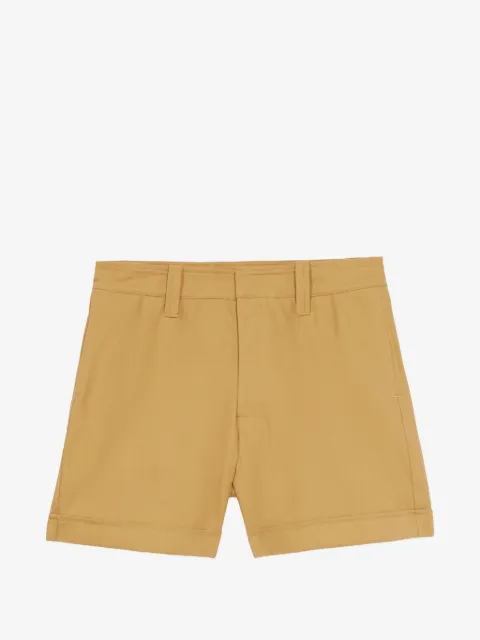 Fortela Bedford zigzag stitch cotton bermuda shorts