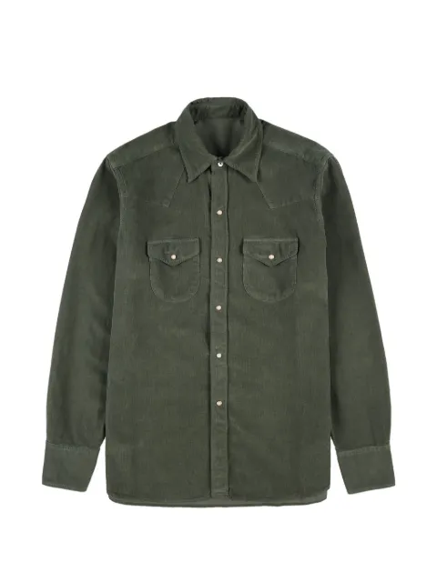 Fortela Ntex corduroy flap-pocket shirt