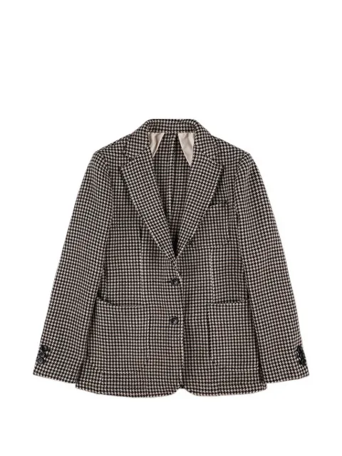 Fortela Benjamin houndstooth-pattern single-breasted blazer