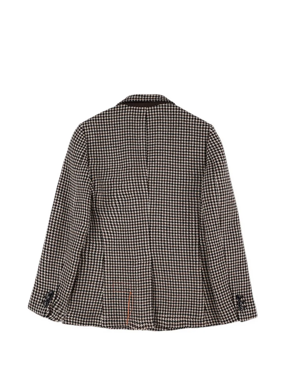 Benjamin Houndstooth-Pattern Single-Breasted Blazer