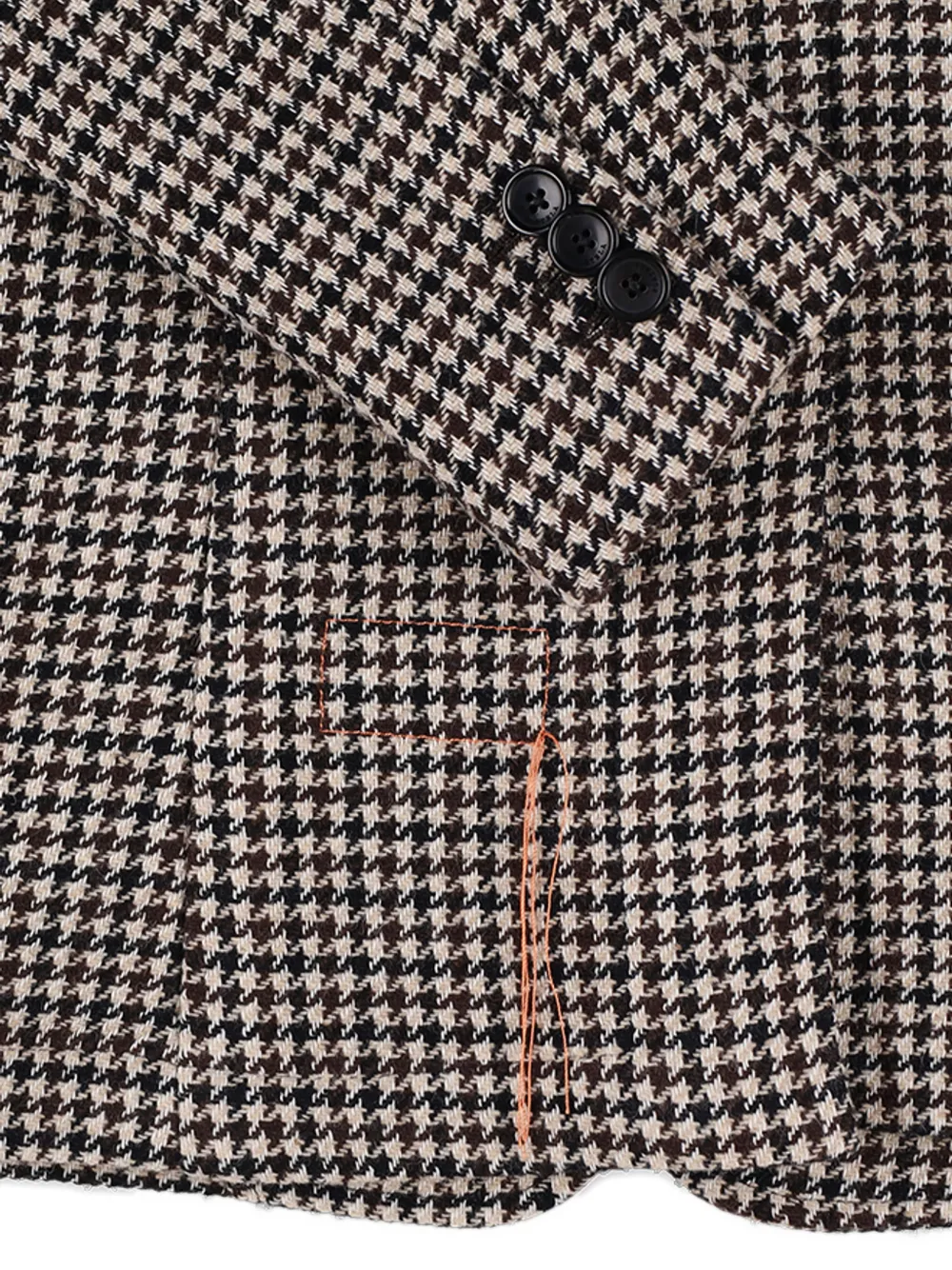 Benjamin Houndstooth-Pattern Single-Breasted Blazer
