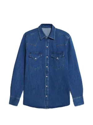 JACQUEMUS シャツ Jacquemus button-up Denim Shirt | Blue | FARFETCH