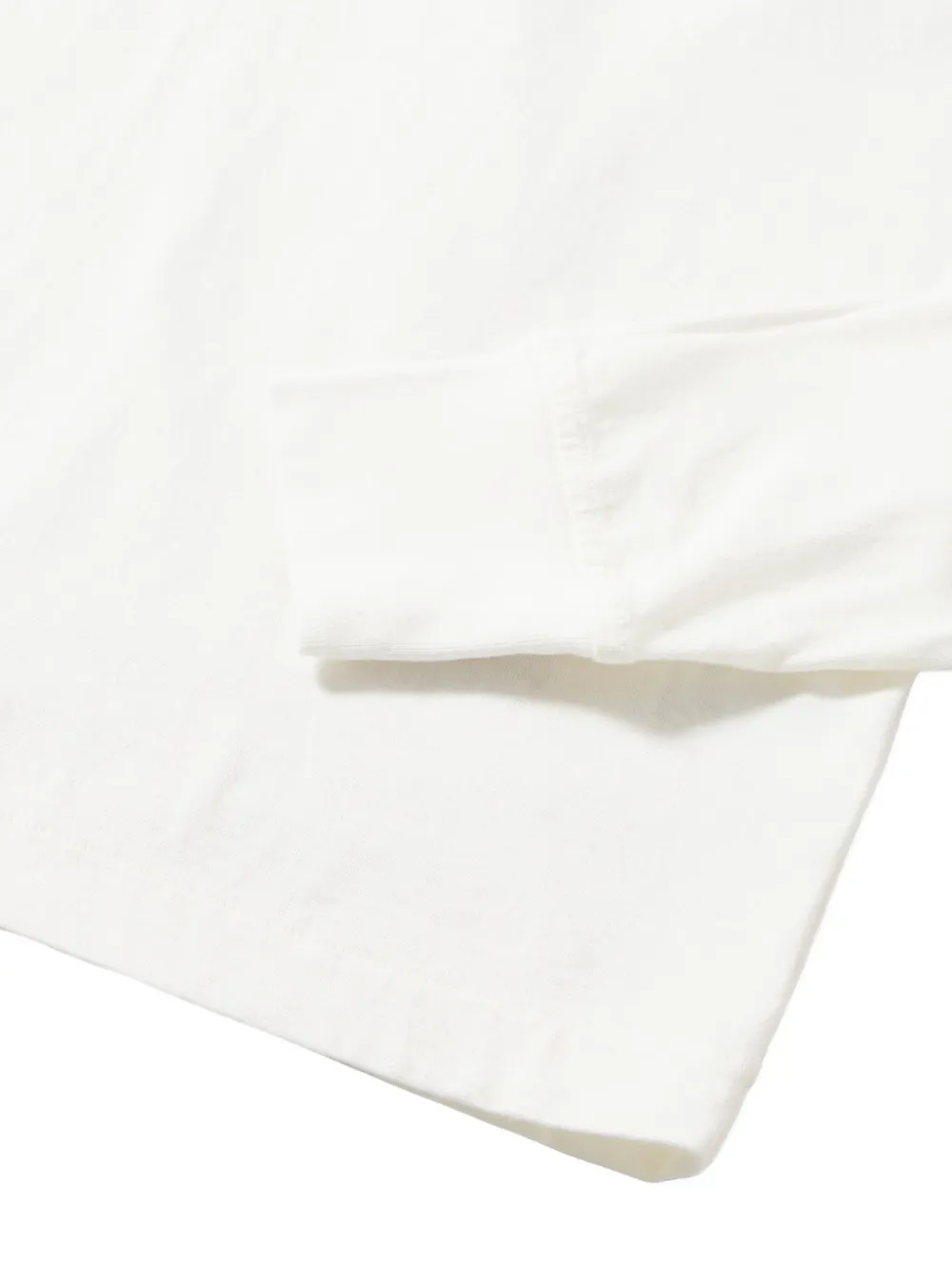 Fortela Coralie Button Long Sleeve T-shirt in White, view 5