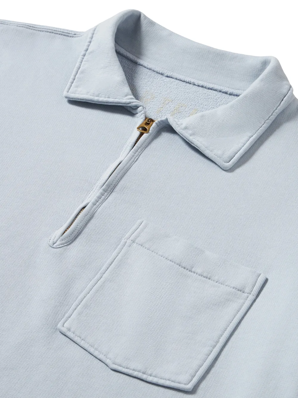 Fortela Yalep poloshirt met ritszak en lange mouwen Blauw