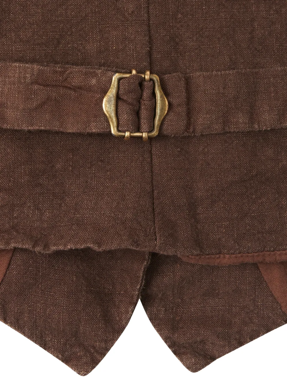  Fortela Debby Button Single-breasted Vest - Brown 