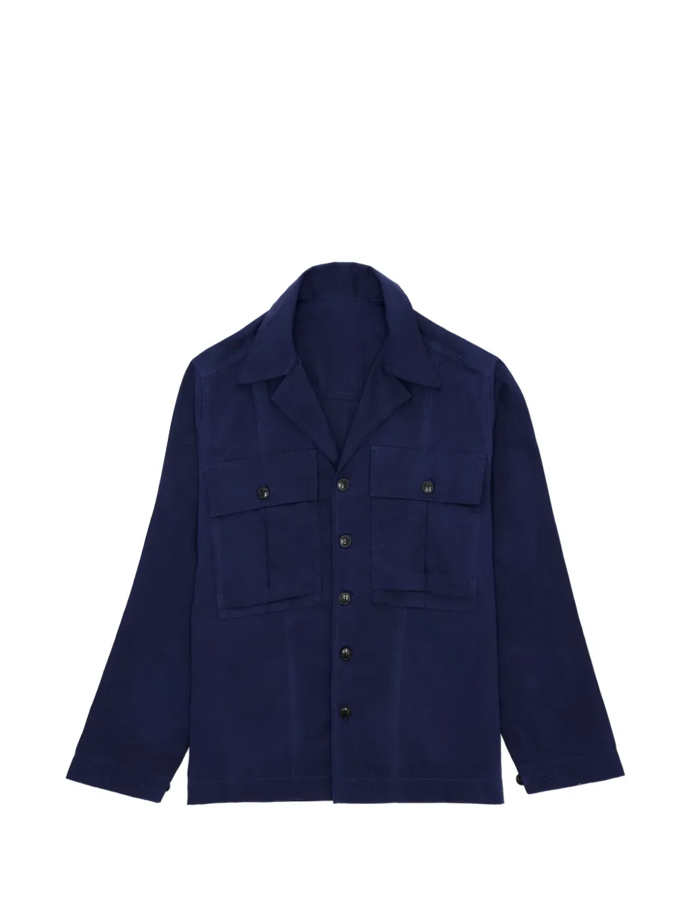 Fortela Solomont pockets shirt - Blu