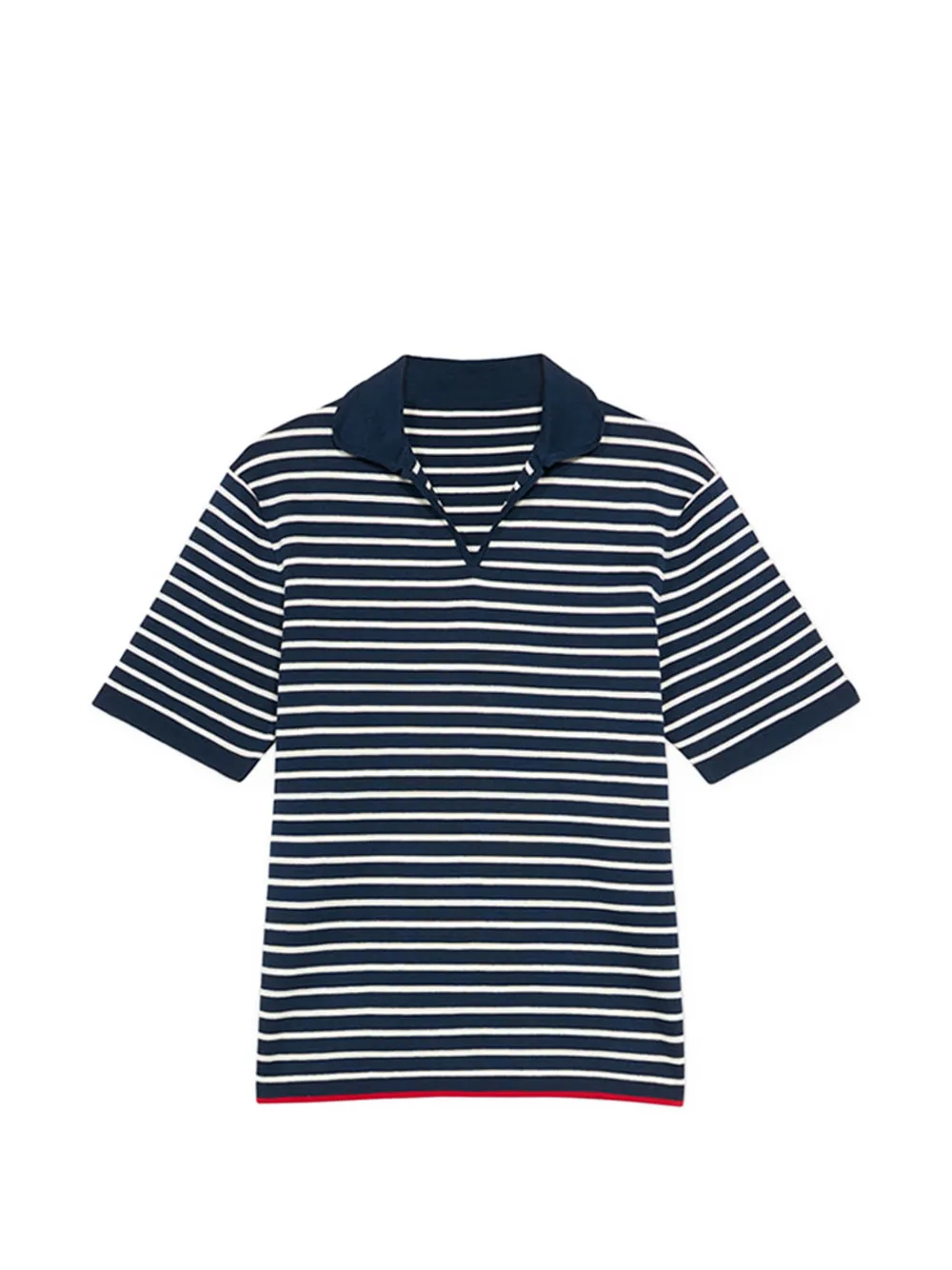 Fortela Andyb striped short-sleeve polo shirt - Blu