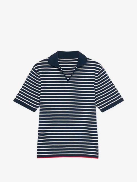Fortela Andyb striped short-sleeve polo shirt
