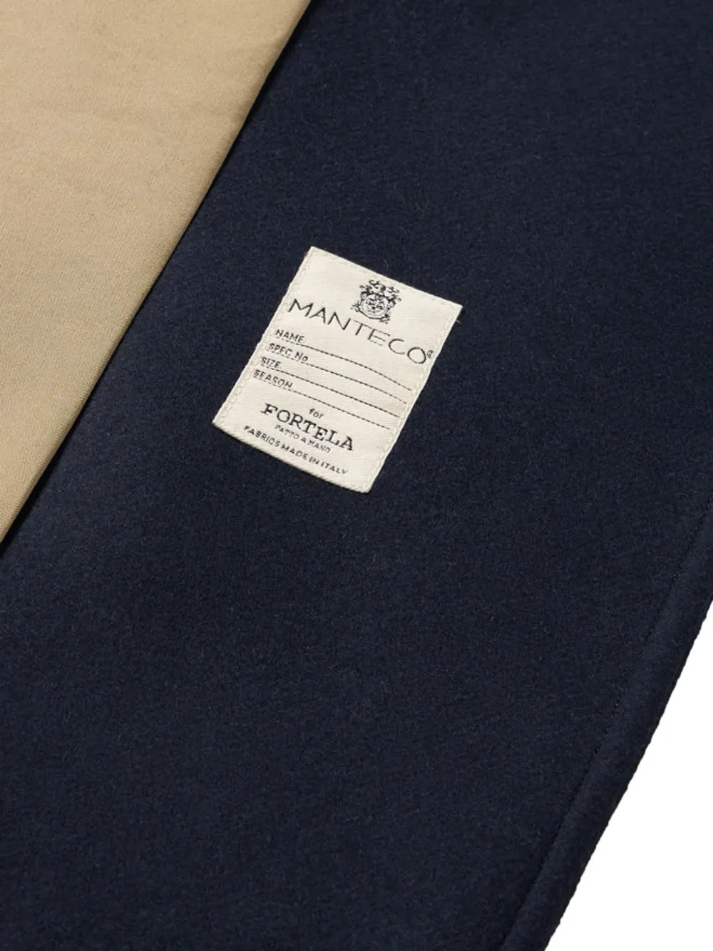 Fortela Serwilliam jas met dubbele rij knopen en klepzak Blauw