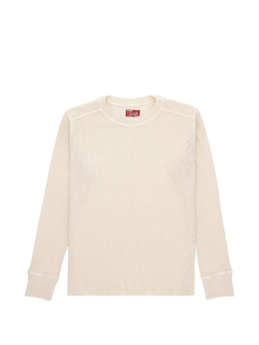 Fortela Geremia waffle ribbed sweater - Toni neutri