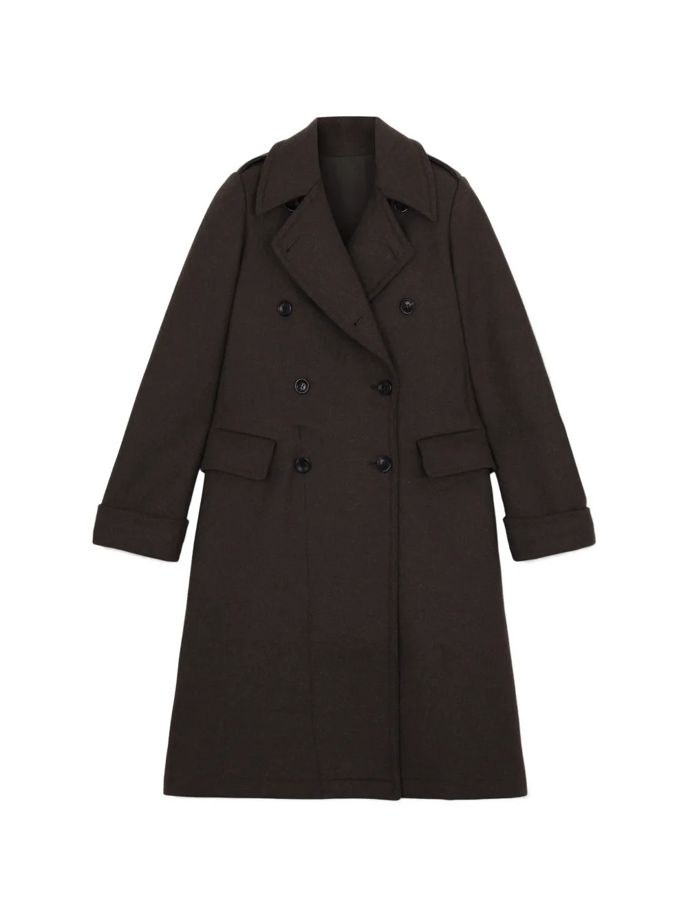 Fortela Balbo double-breasted flap coat - Verde