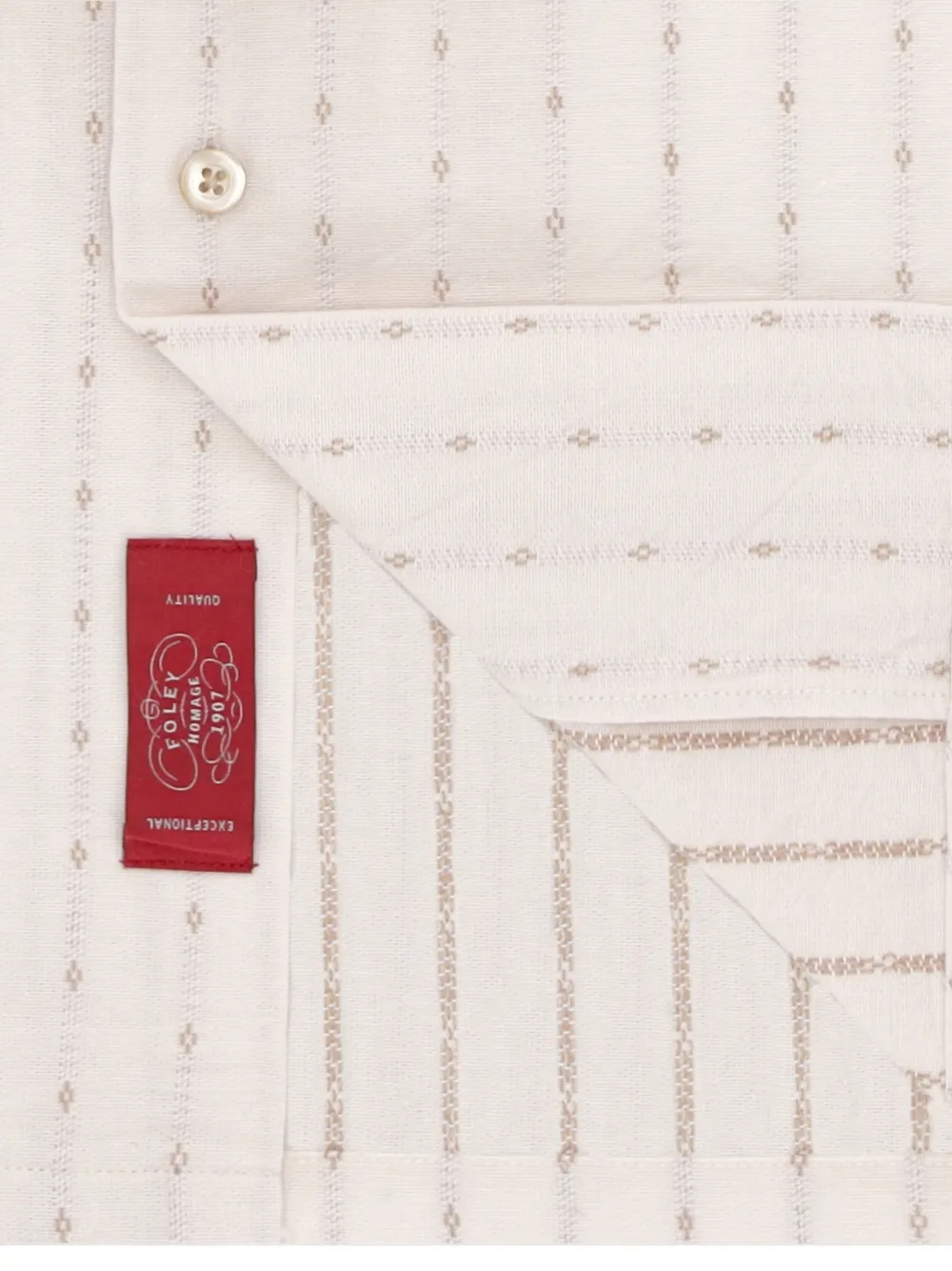 Fortela Prequel gestreept overhemd Beige