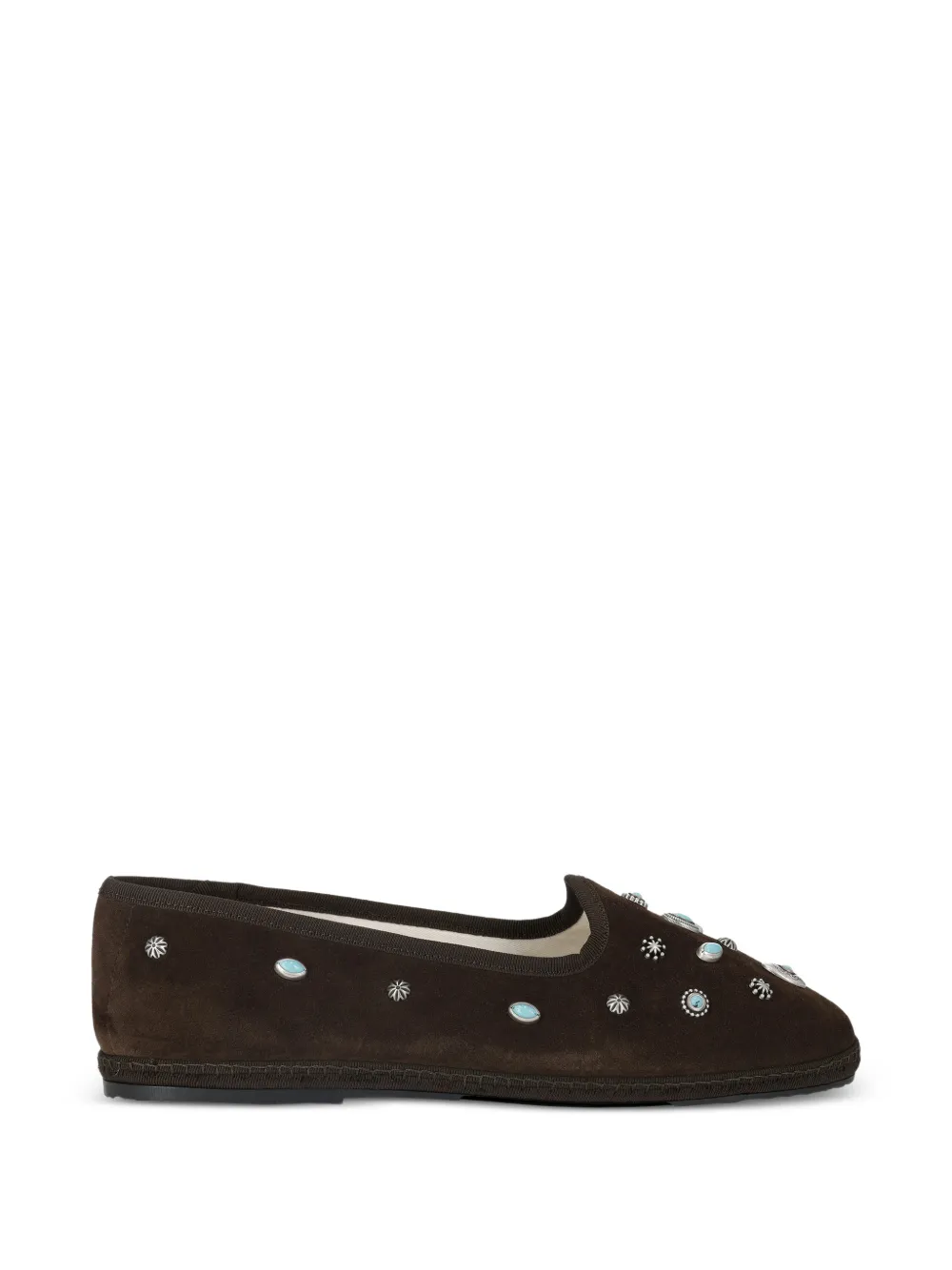 Fortela Frutate suede ballet flats - Marrone