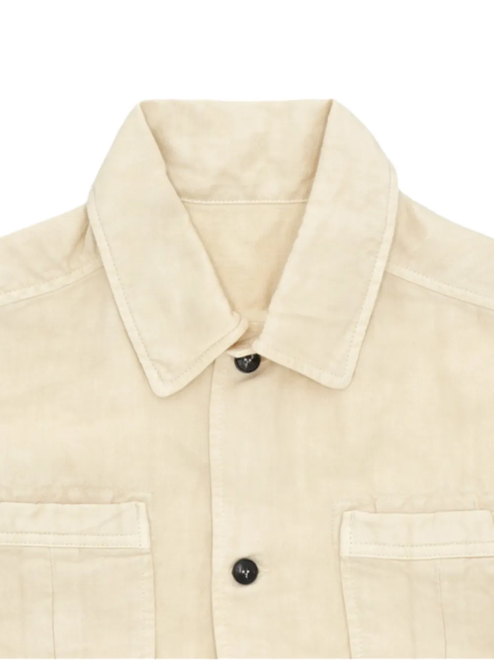 Fortela Bohem Patch-pockets Shirt in Neutrals, view 4