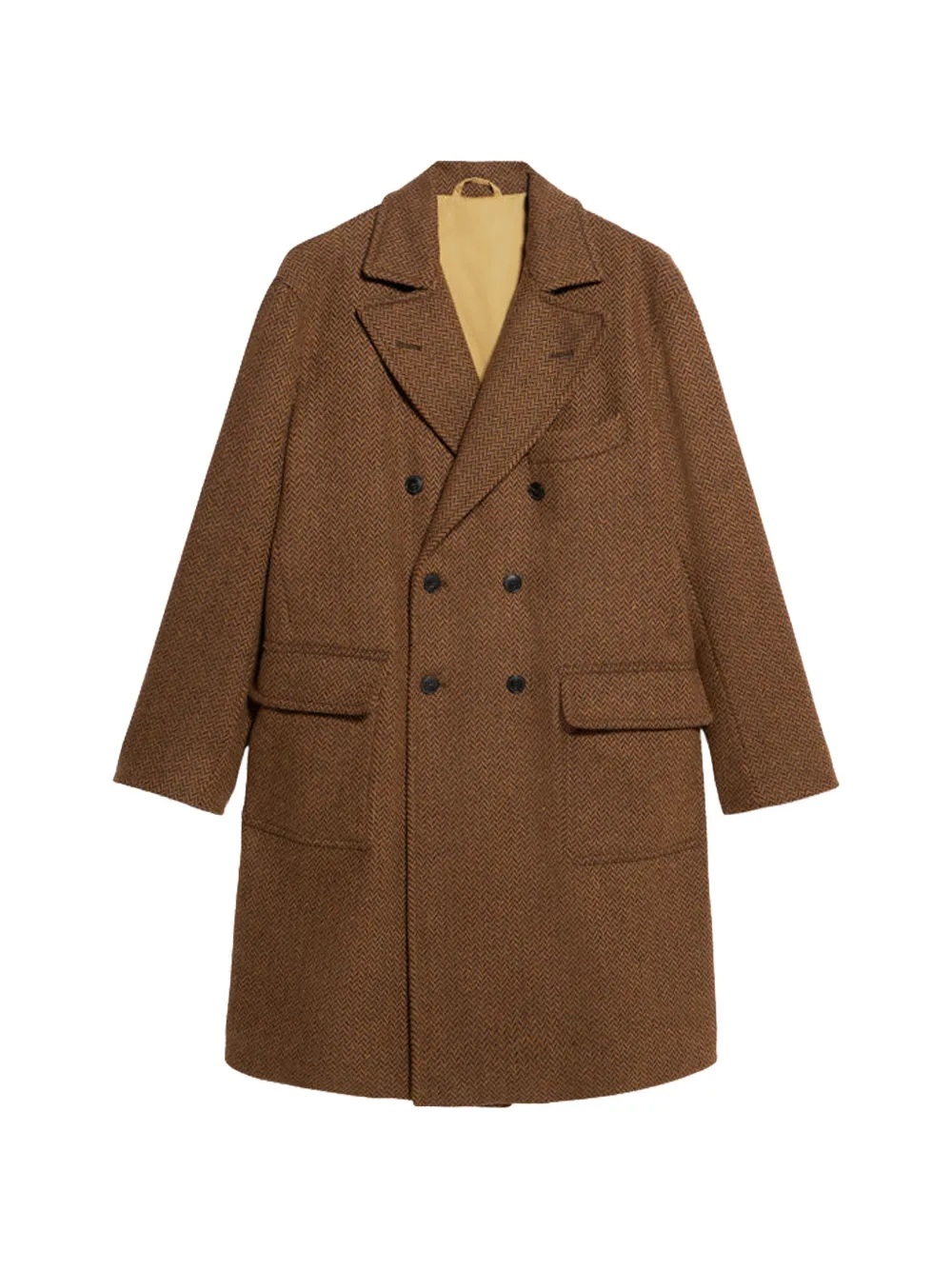 Fortela Serwilliam1 double-breasted coat - Marrone