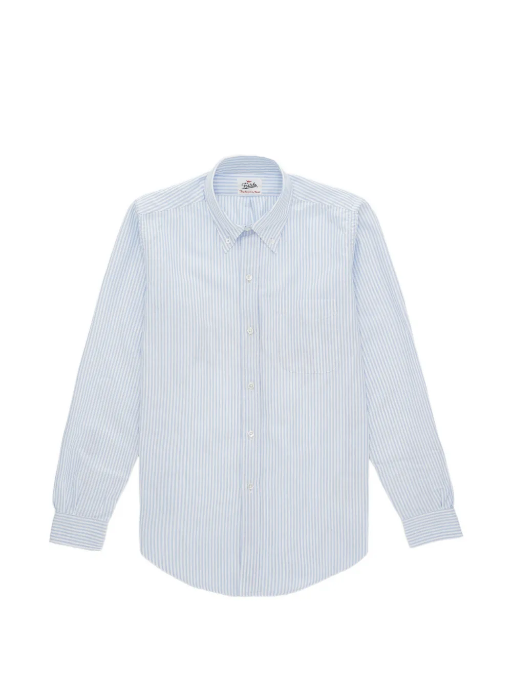 Fortela striped pocket shirt - Blu