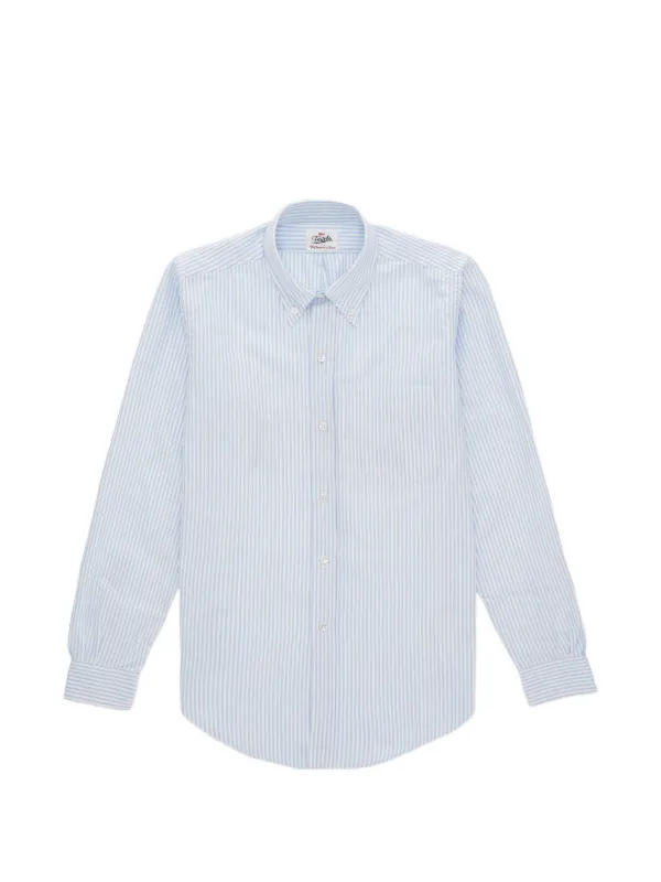 Fortela Striped Pocket Shirt in Blue