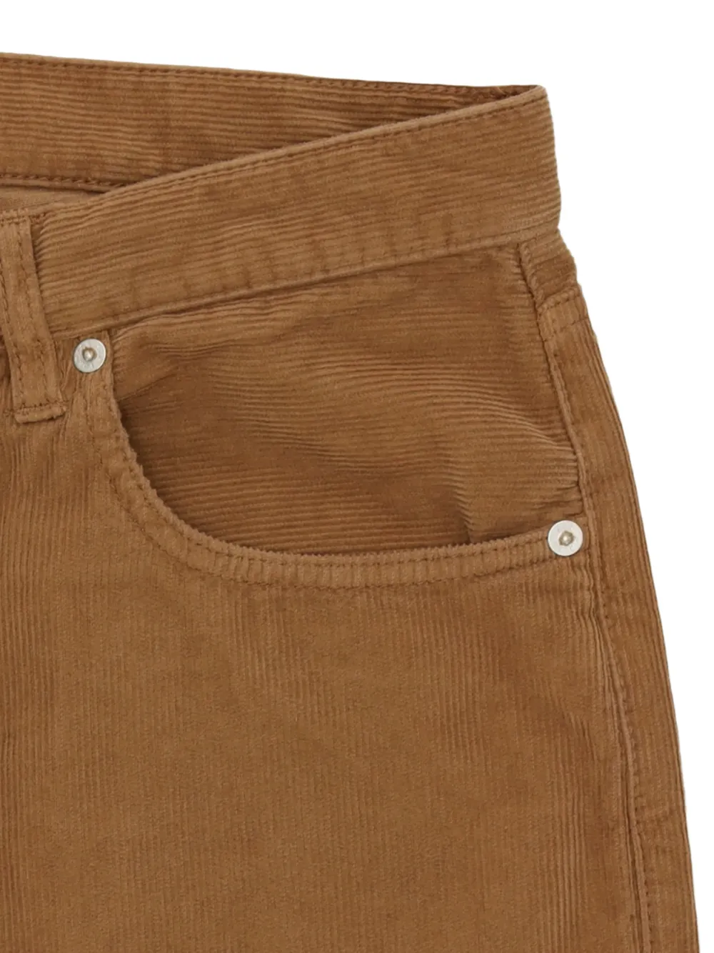 Fortela Ribfluwelen broek met vijf zakken Bruin