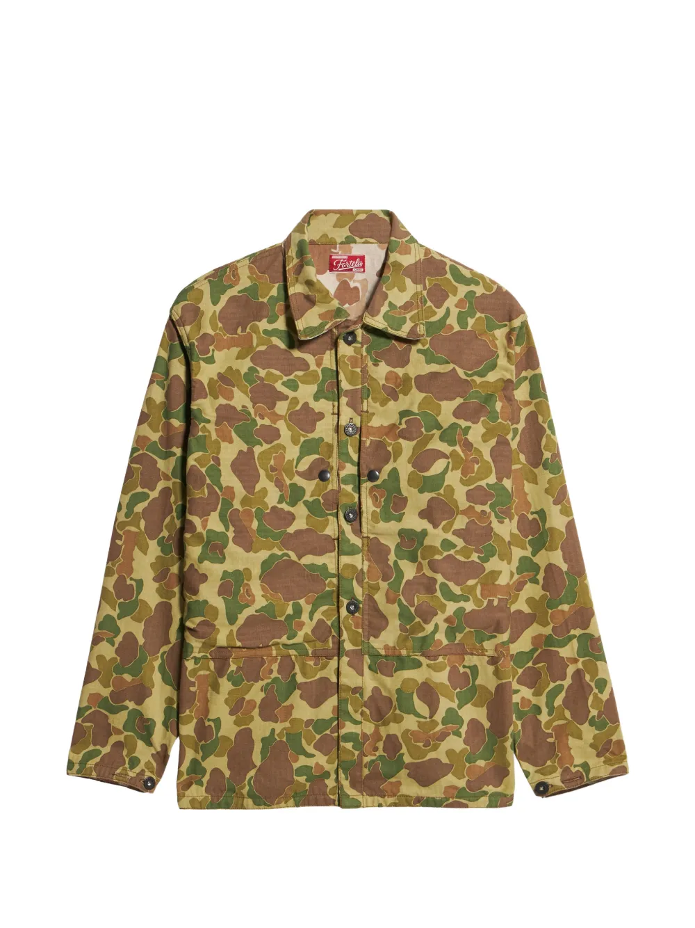 Fortela camouflage front-pocket overshirt - Toni neutri