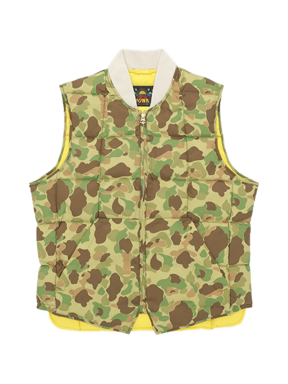 Fortela Padded Design Gilet In Green