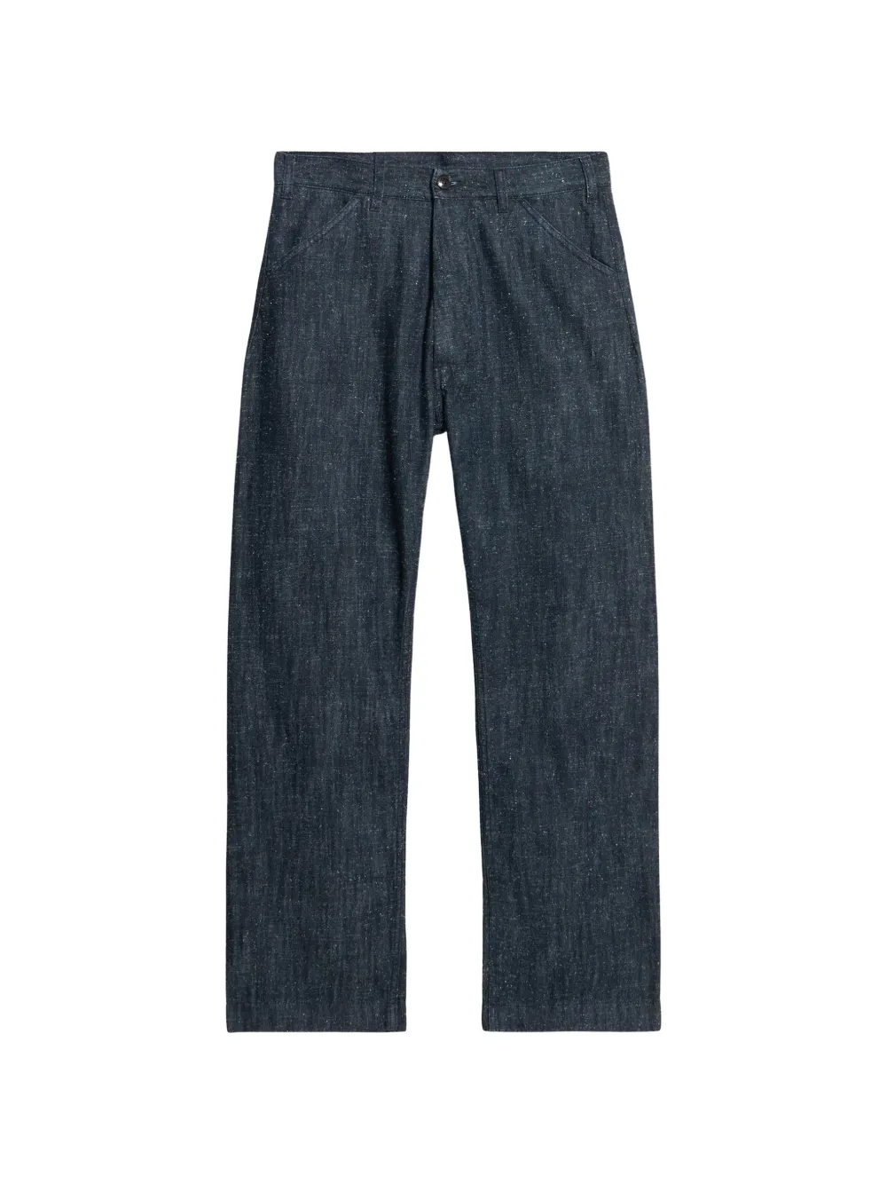 Fortela Russell oblique-pocket straight-leg jeans - Blu