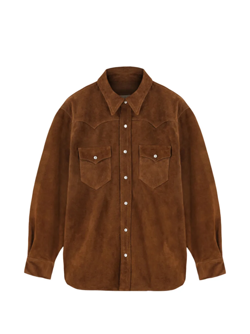 Fortela patch-pocket shirt - Marrone