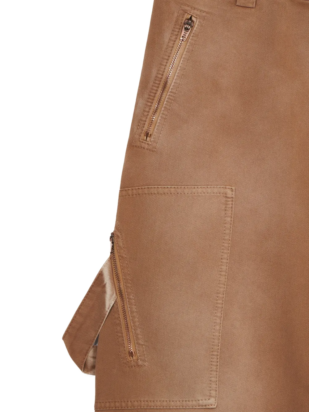 Fortela Broek met wijde pijpen Bruin