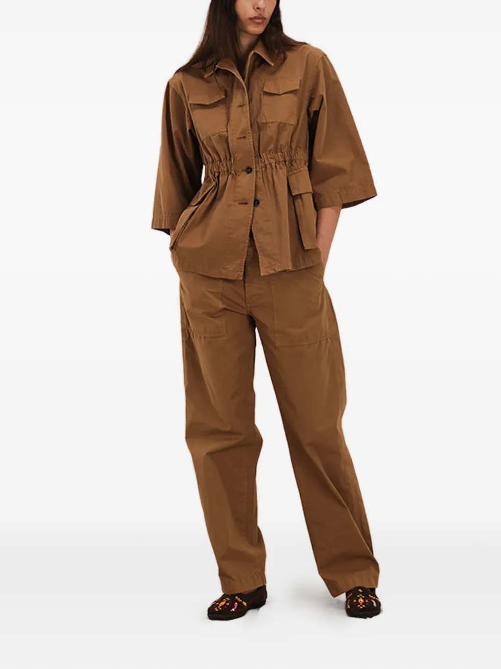  Fortela Sahariana Patch-pocket Jacket - Brown 