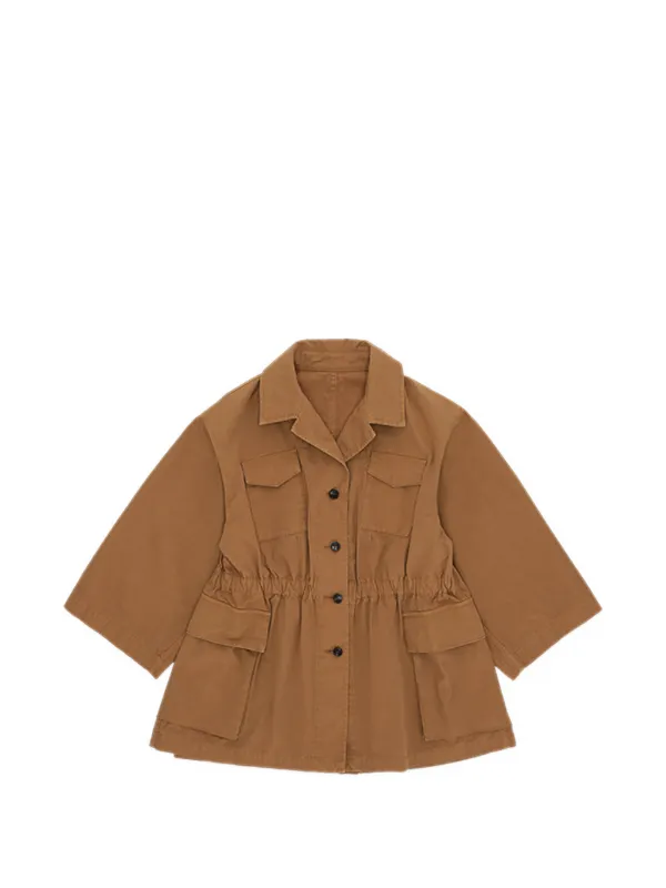 Fortela Sahariana Patch-pocket Jacket in Brown