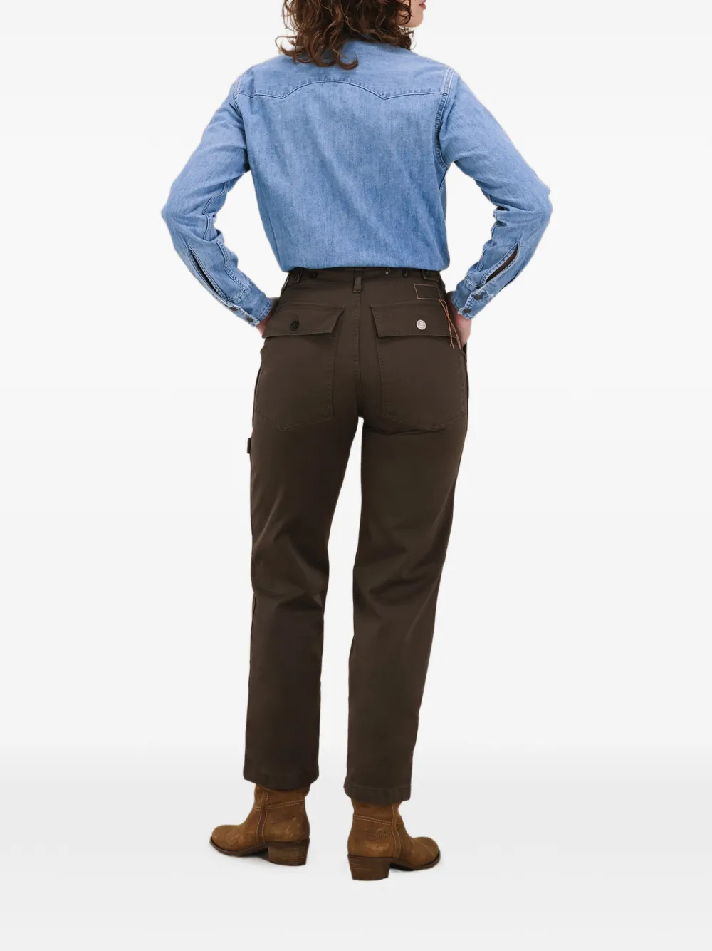  Fortela Fatigue Patch-pockets Trousers - Brown 