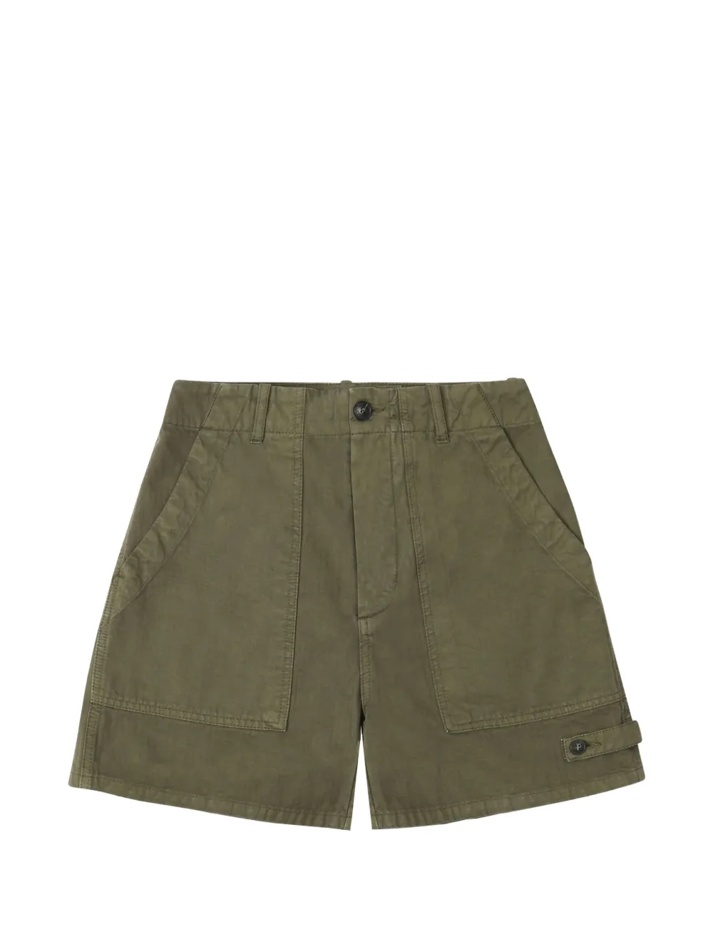 Fortela Jimt patch-pocket herringbone shorts - Verde