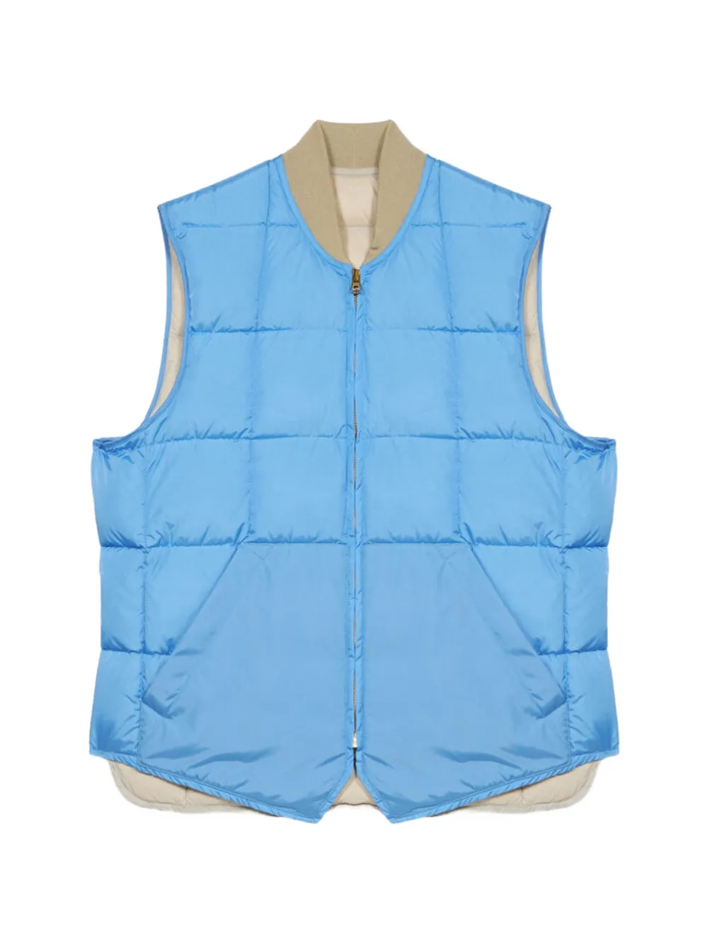 Fortela zip-fastening quilted gilet - Blu
