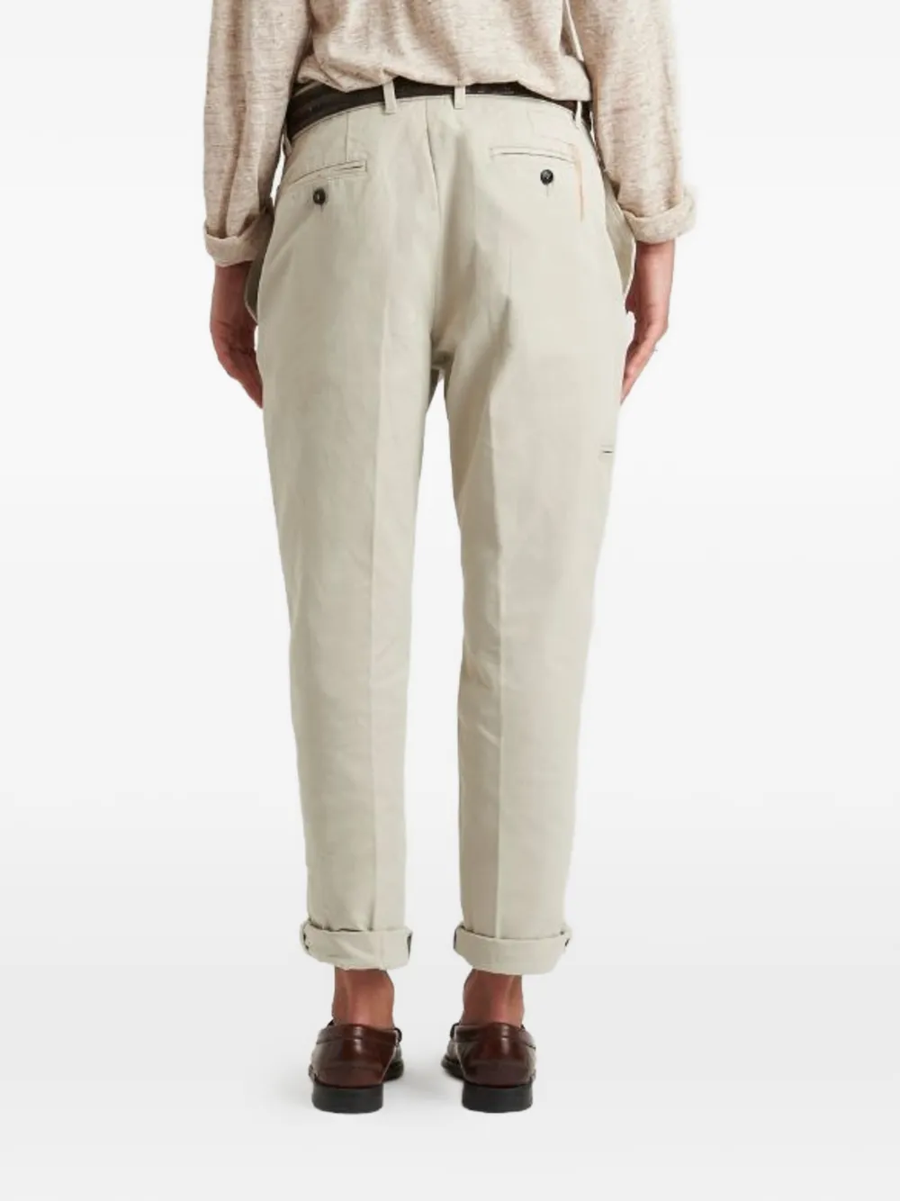 Fortela Janet geplooide high waist broek Beige