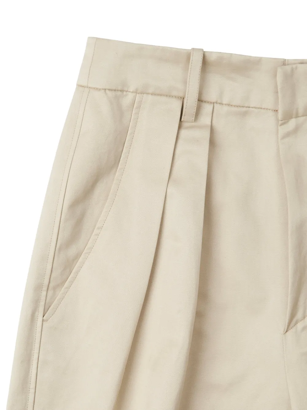 Fortela Janet geplooide high waist broek Beige