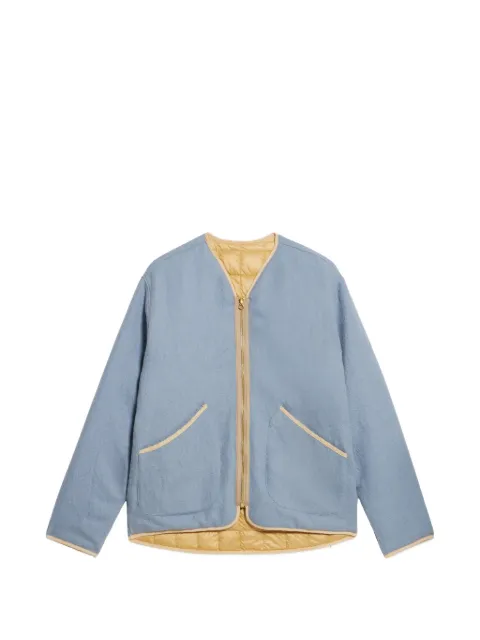 Fortela patch pocket zip wool jacket