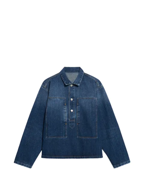 Fortela Fuego square-pocket button overshirt