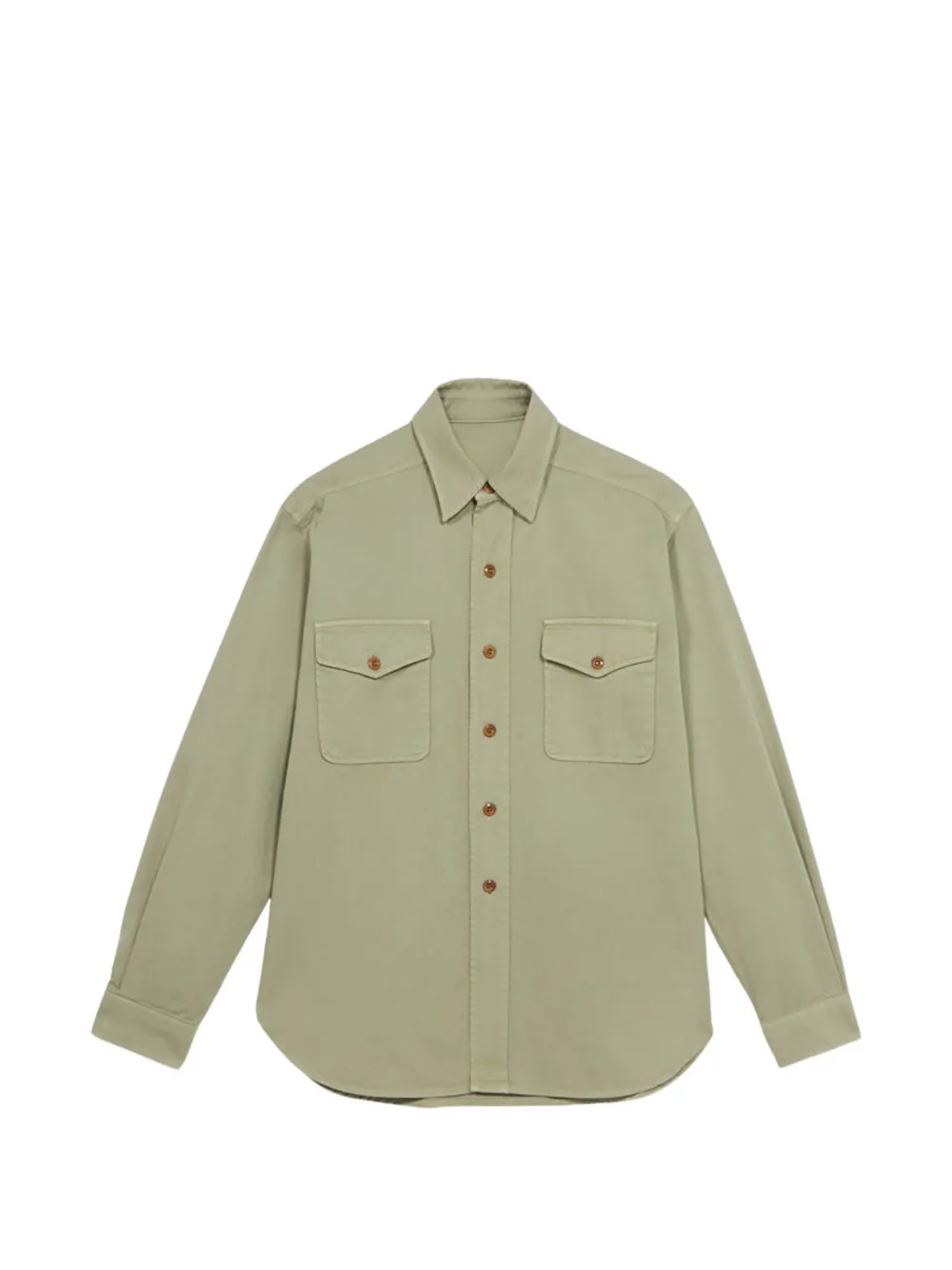 Fortela CPO buttoned shirt - Green
