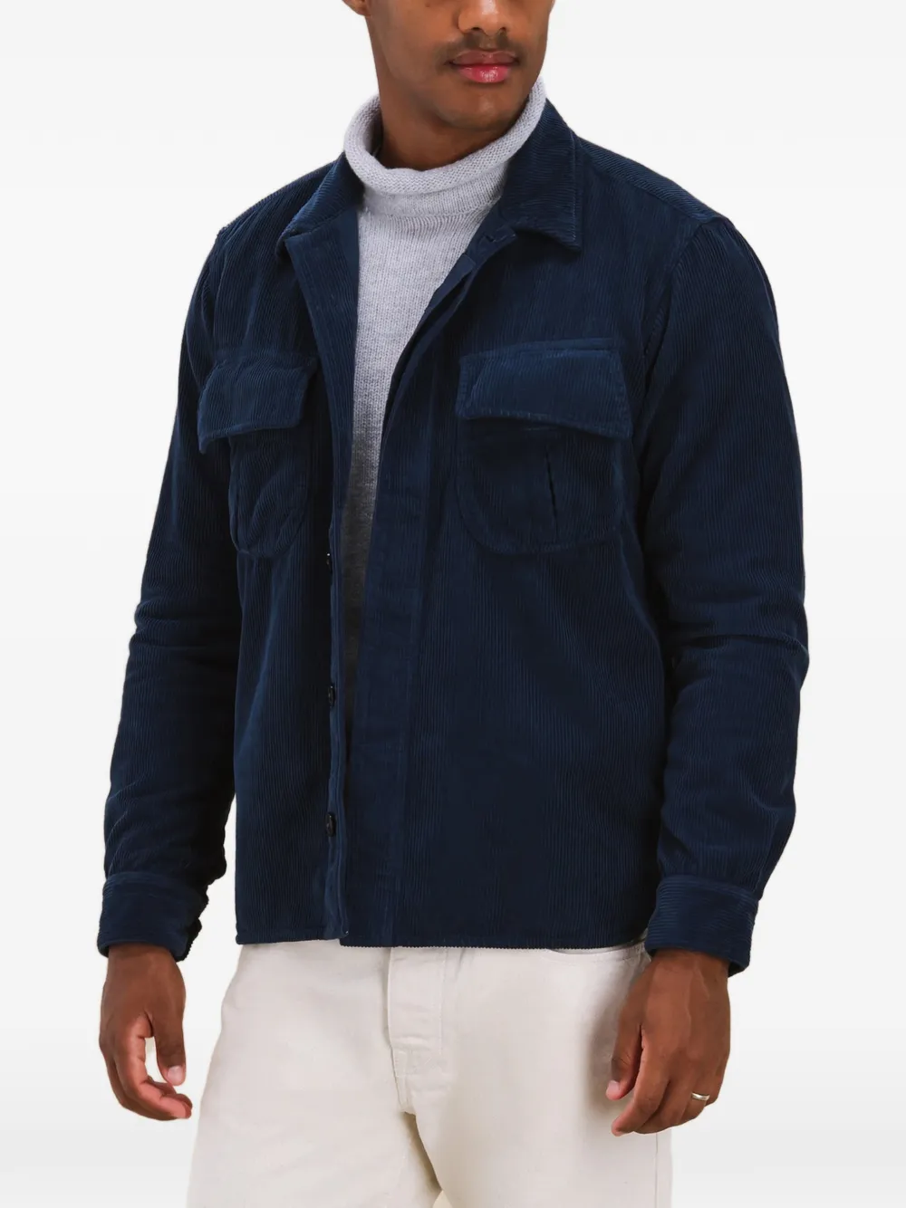 Corduroy Pockets Overshirt