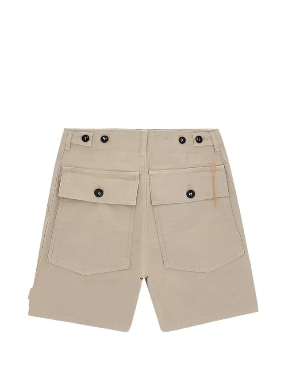  Fortela Button-fastening Patch-pocket Shorts - Green 