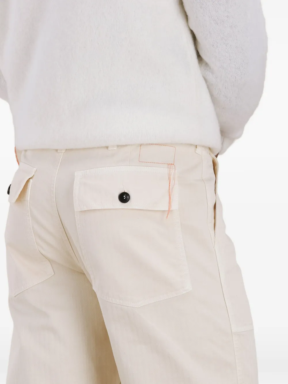 Newfatigue patch-pocket trousers