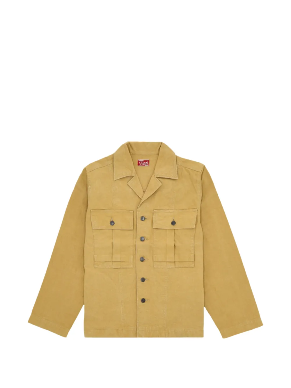 Fortela bellows pocket button shirt - Toni neutri