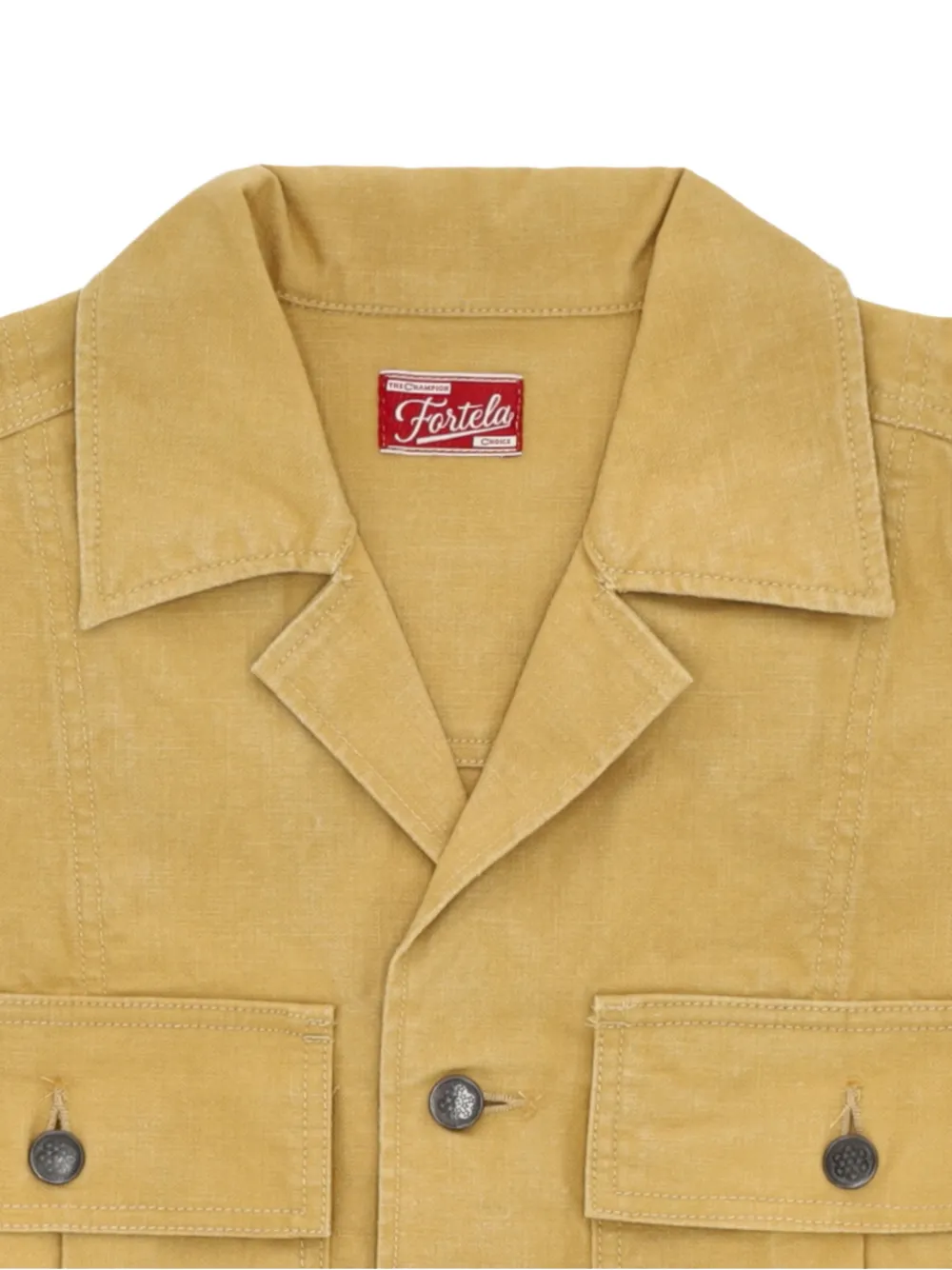 Fortela Bellows Pocket Button Shirt - Neutrals 