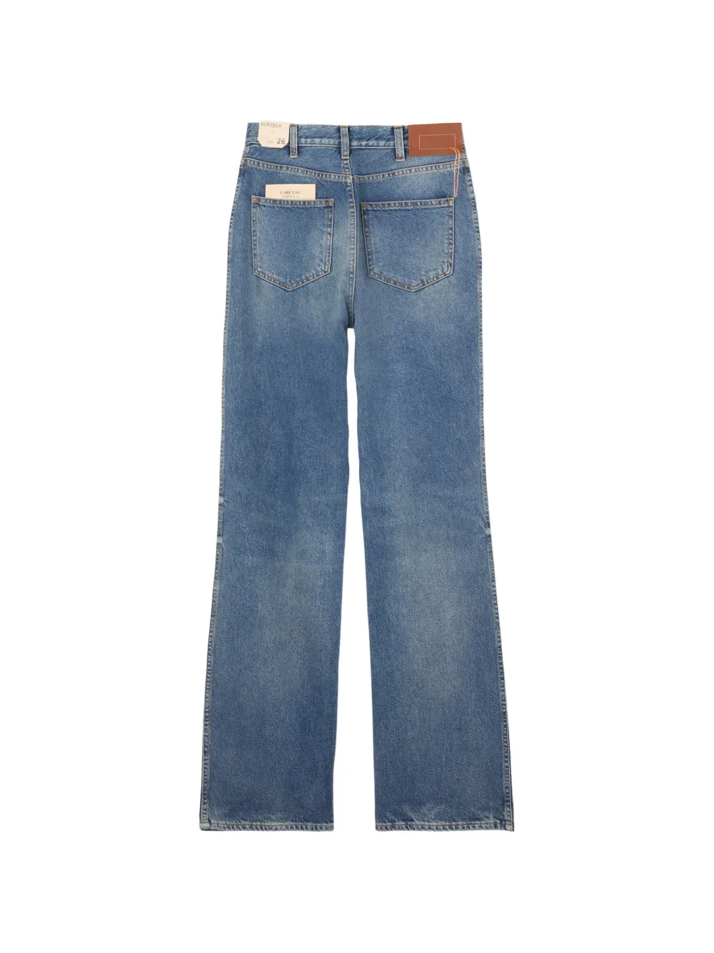  Fortela Patch-pockets Bootcut Jeans - Blue 