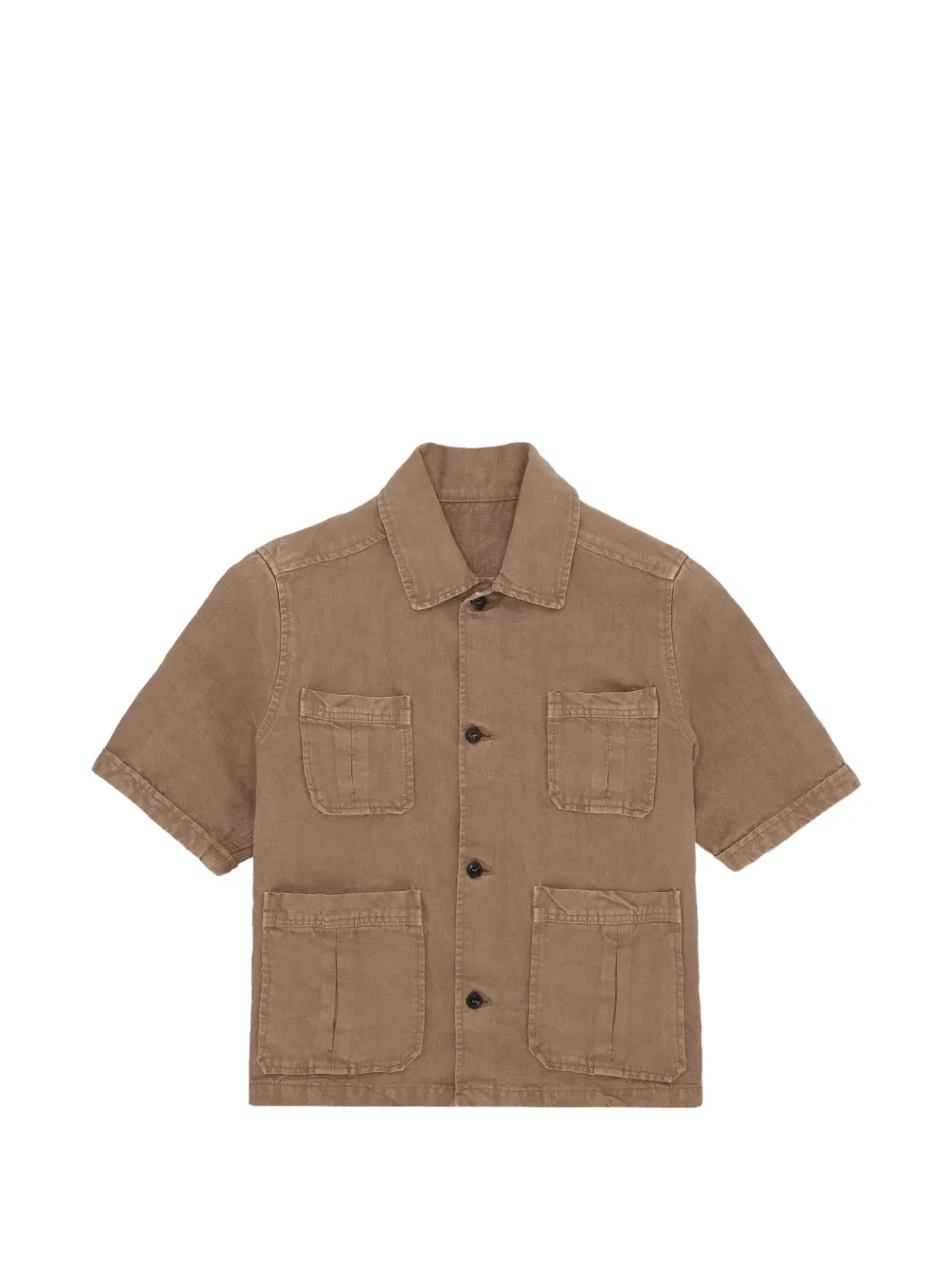 Fortela Bohem pocket short-sleeve shirt - Marrone