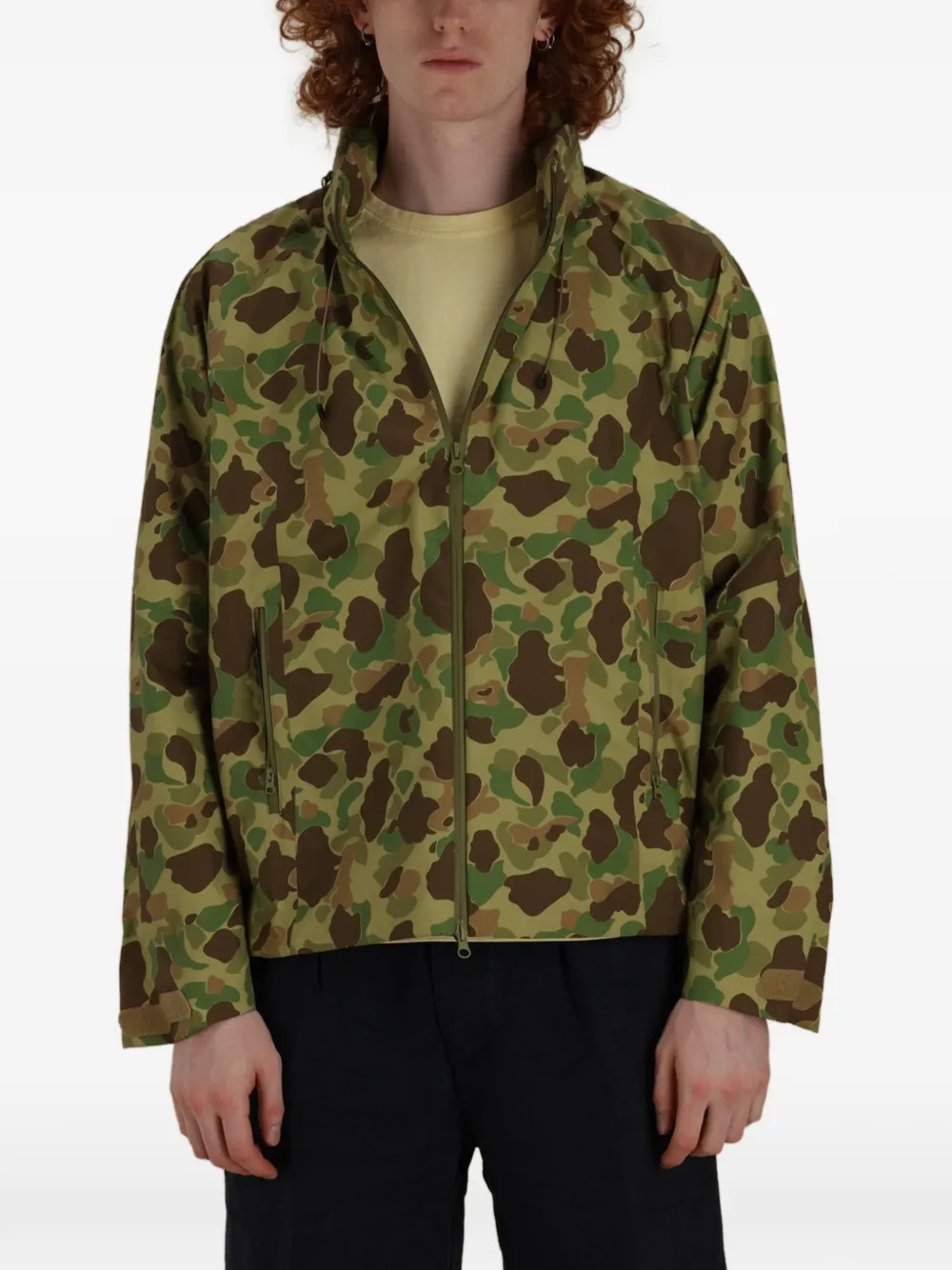 Fortela Jack met halve rits en capuchon Groen